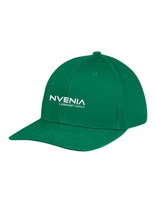 Premium Modern Structured Twill Kelly Green Snapback Cap w/nVenia Logo
