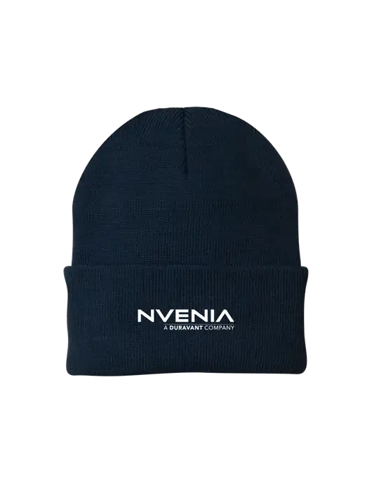 Navy Knit Cap w/nVenia Logo