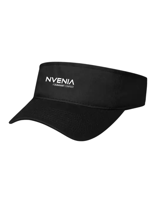 Black Cap Visor w/nVenia Logo