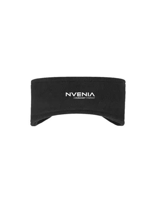Black Stretch Fleece Headband w/nVenia Logo