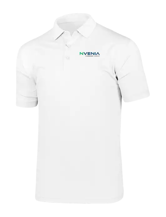 Callaway Vibrant Bright White Ventilated Polo w/nVenia Logo