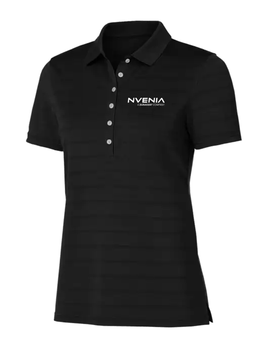 Callaway Womens Black Ventilated Polo w/nVenia Logo