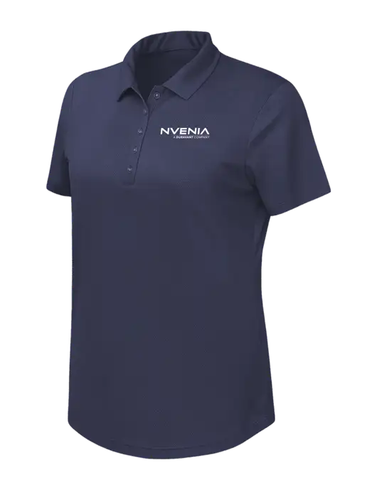 Callaway Womens Birdseye Navy Polo w/nVenia Logo