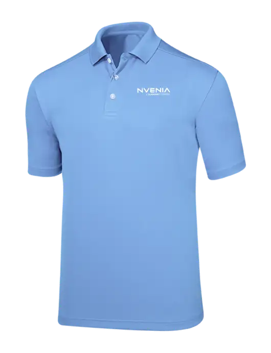 Callaway Core Light Blue Performance Polo w/nVenia Logo
