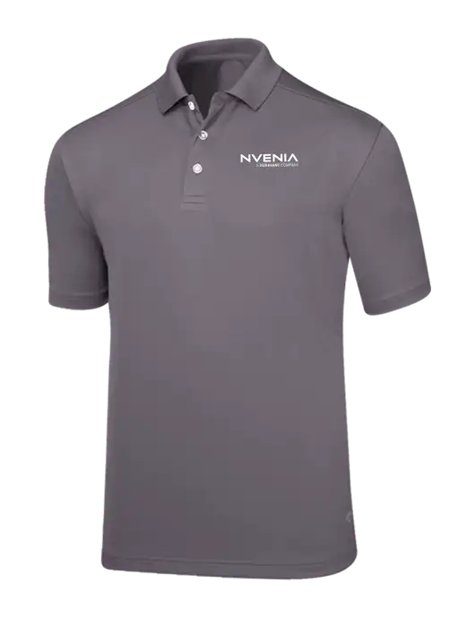 Callaway Core Medium Grey Performance Polo w/nVenia Logo