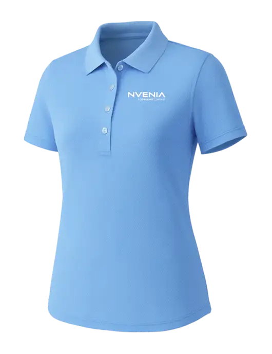 Callaway Womens Core Light Blue Performance Polo w/nVenia Logo
