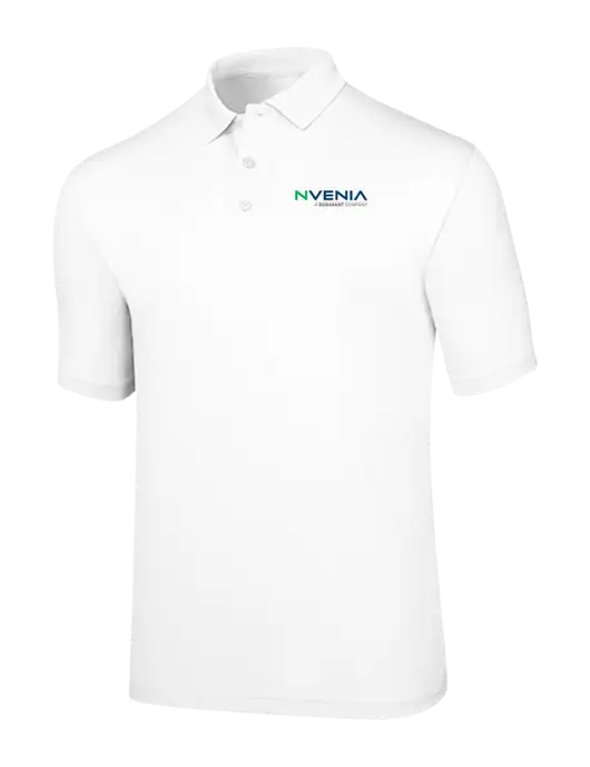 Callaway Opti-Dri White Chev Polo w/nVenia Logo
