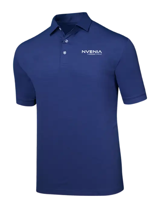 Callaway Navy Fashion Tonal Polo w/nVenia Logo