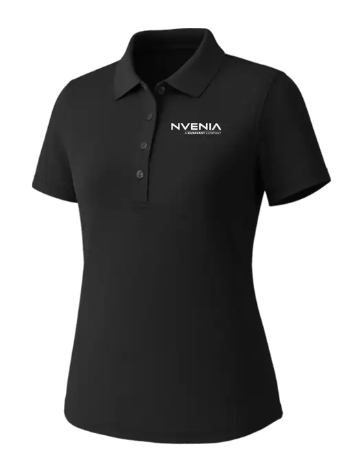 Callaway Womens Core Black Performance Polo w/nVenia Logo