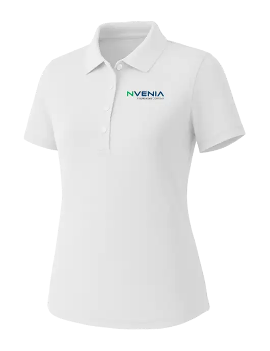 Callaway Womens Core Bright White Performance Polo w/nVenia Logo