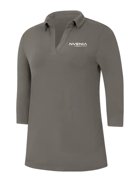 Womens Dark Grey Luxe Knit Tunic w/nVenia Logo