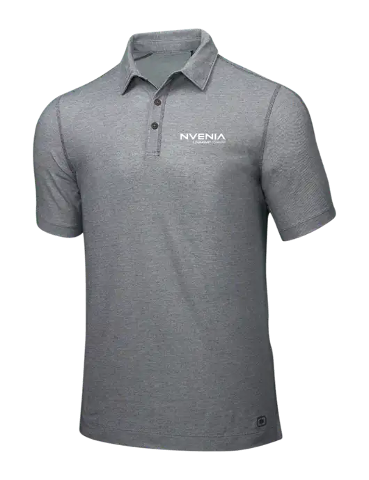 OGIO Medium Grey ONYX Polo w/nVenia Logo