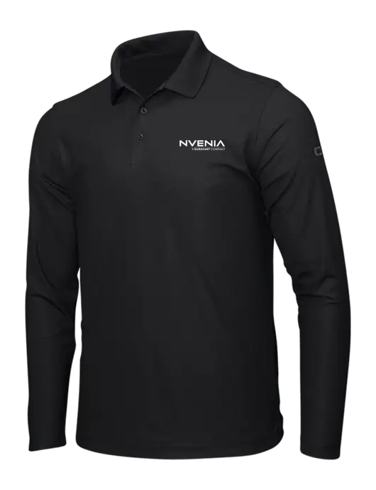 OGIO Blacktop Caliber 2.0 Long Sleeve Polo w/nVenia Logo