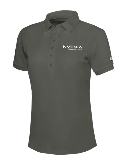 OGIO Womens Medium Grey Jewel Polo w/nVenia Logo