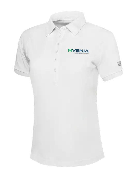 OGIO Womens Bright White Jewel Polo w/nVenia Logo