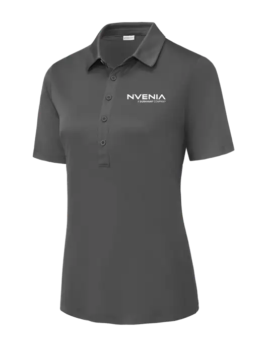Dark Smoke Grey Womens Posi-UV Pro Polo w/nVenia Logo