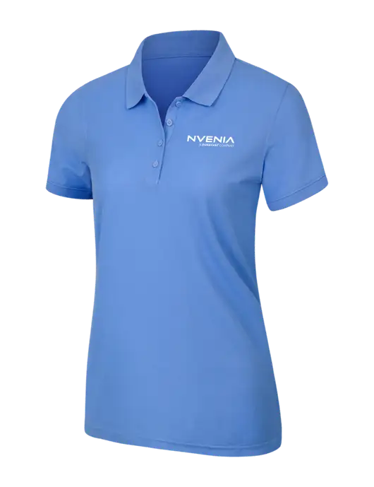 Carolina Blue Womens Core Classic Pique Polo w/nVenia Logo