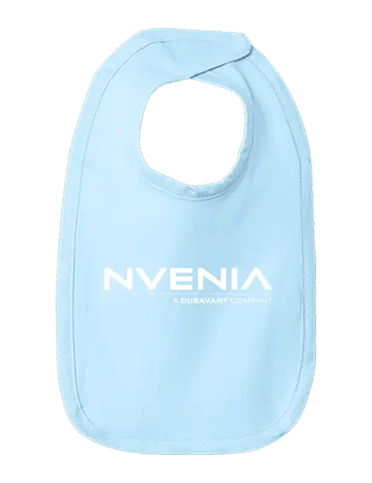 Rabbit Skins Light Blue Infant Premium Jersey Bib w/nVenia Logo