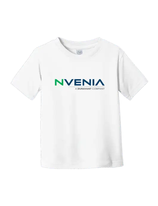 Rabbit Skins White Toddler Fine Jersey Tee w/nVenia Logo