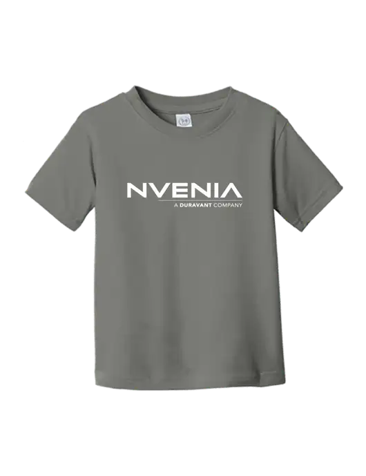 Rabbit Skins Charcoal Toddler Fine Jersey Tee w/nVenia Logo