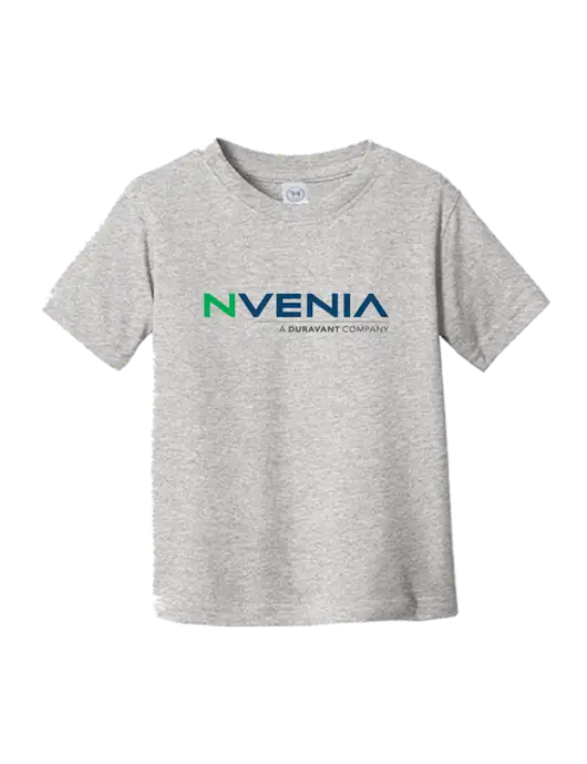 Rabbit Skins Light Grey Heather Toddler Fine Jersey Tee w/nVenia Logo