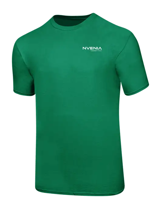 Ring Spun Kelly Green 4.5 oz T-Shirt w/nVenia Logo