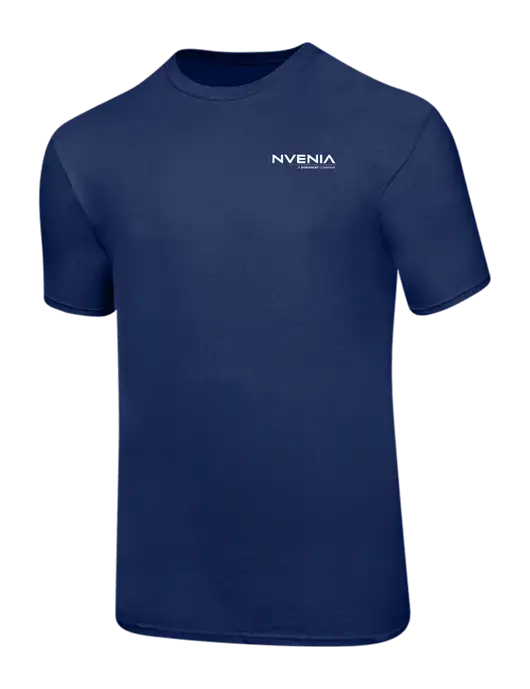 Ring Spun Navy 4.5 oz T-Shirt w/nVenia Logo