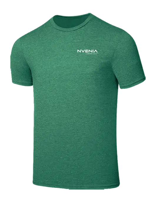 Seriously Soft Heathered Kelly Green T-Shirt w/nVenia Logo