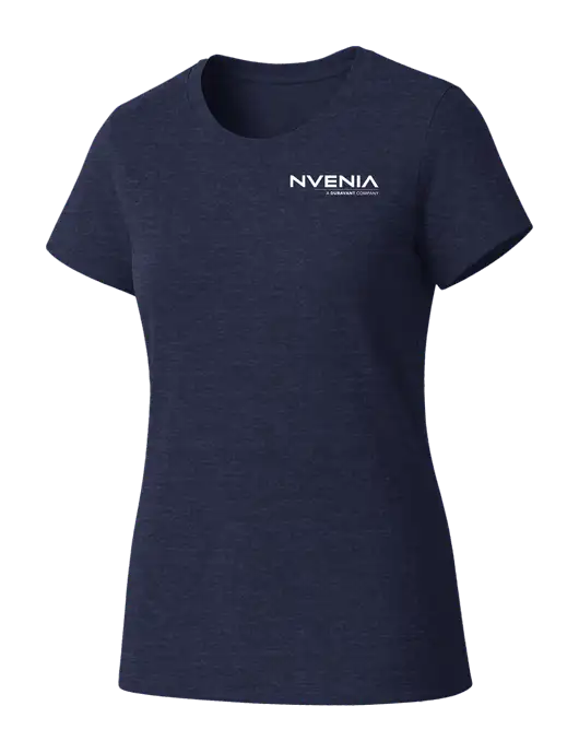 Womens Seriously Soft Heathered Navy T-Shirt w/nVenia Logo