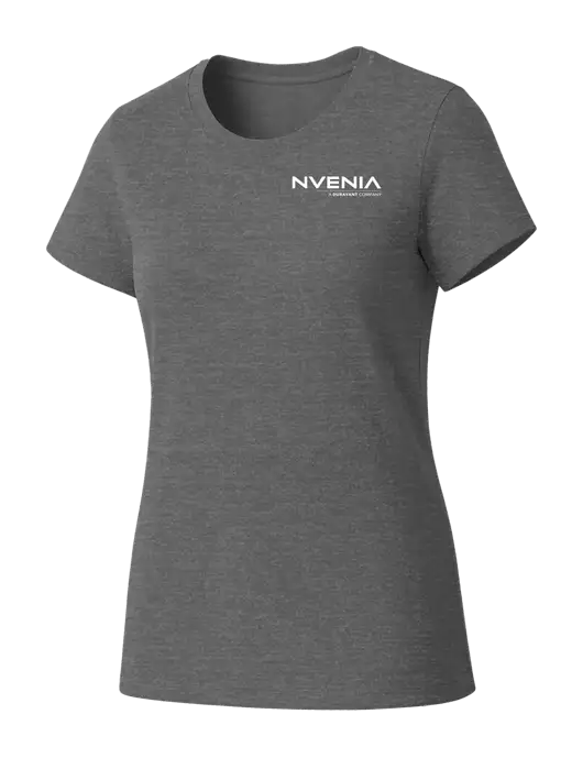 Womens Seriously Soft Grey Frost T-Shirt w/nVenia Logo