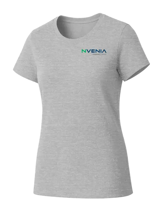 Womens Seriously Soft Light Heathered Grey T-Shirt w/nVenia Logo