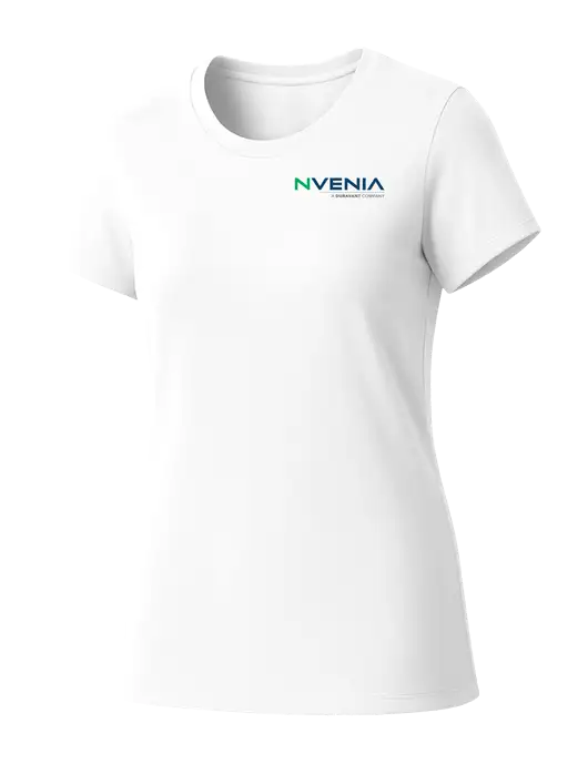 Womens Seriously Soft White T-Shirt w/nVenia Logo