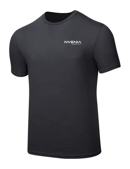 Seriously Soft Charcoal T-Shirt w/nVenia Logo