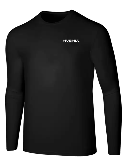 Seriously Soft Black Long Sleeve T-Shirt w/nVenia Logo