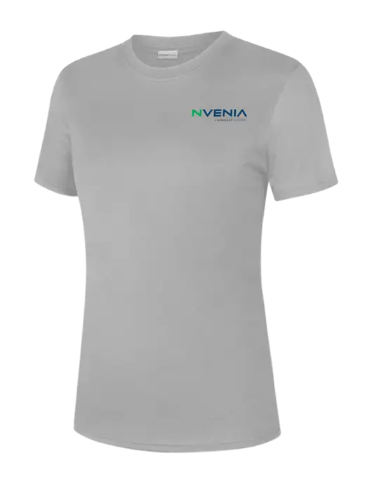  Womens Light Grey PosiCharge Competitor Tee w/nVenia Logo
