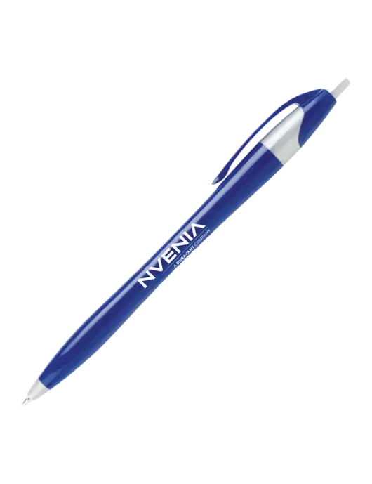 Novella Navy/Silver Corporate Pen- Blue Ink w/nVenia Logo