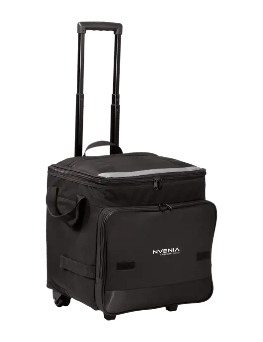 Black Rolling Cooler w/nVenia Logo