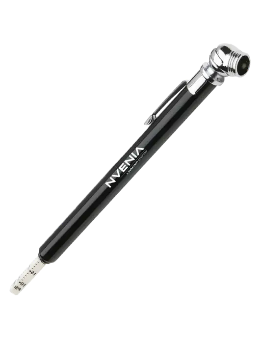Quick View Black Tire Gauge w/nVenia Logo