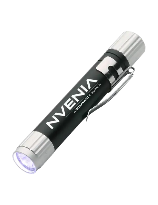 Black Aluminum LED Penlight w/nVenia Logo