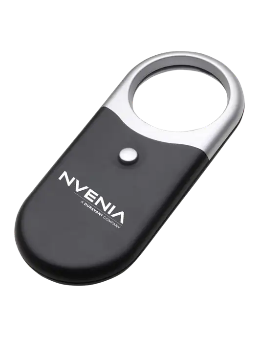 Compact Black Magnifier Light w/nVenia Logo