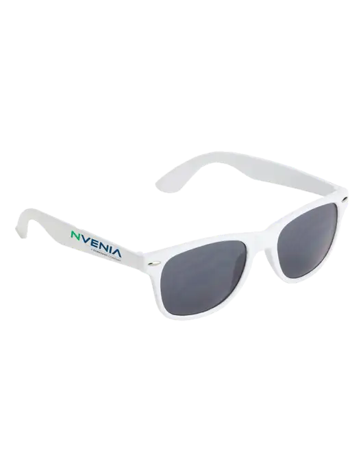 Daytona White Sunglasses w/nVenia Logo