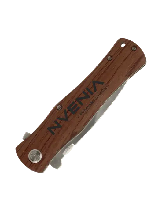 Wood Handle Knife w/nVenia Logo