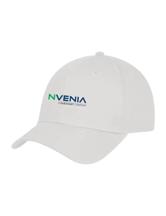 White Structured Cap Hook & Loop w/nVenia Logo