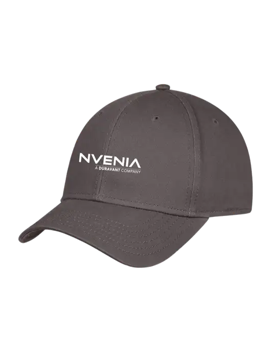 Charcoal Structured Cap Hook & Loop w/nVenia Logo