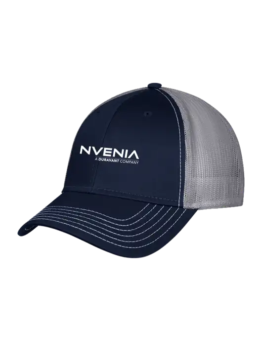 Navy & Grey Mesh Trucker Cap Snap Back w/nVenia Logo