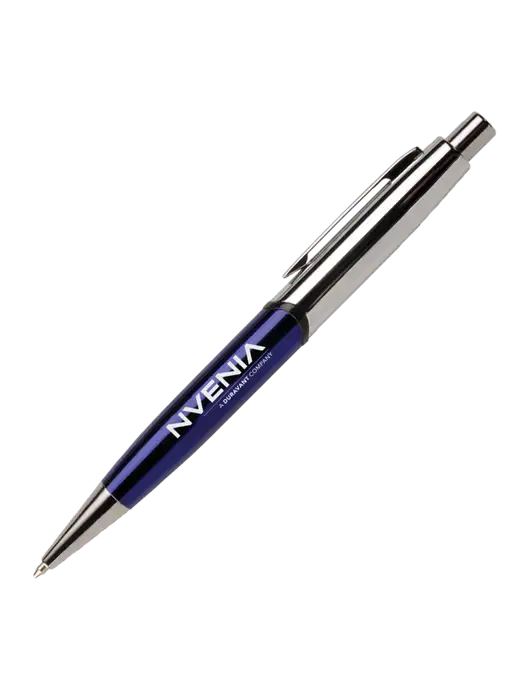 Chimera Blue Pen - Black Ink w/nVenia Logo