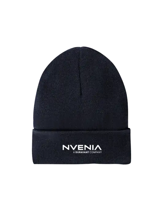 Recycled True Navy Beanie w/nVenia Logo
