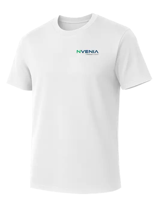 Allmade Bright White Organic Cotton Tee w/nVenia Logo