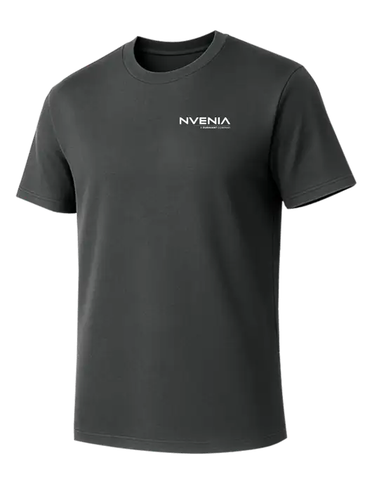Allmade Charcoal Grey Organic Cotton Tee w/nVenia Logo