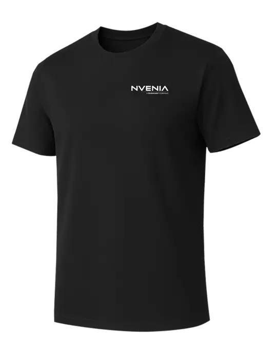 Allmade Deep Black Organic Cotton Tee w/nVenia Logo